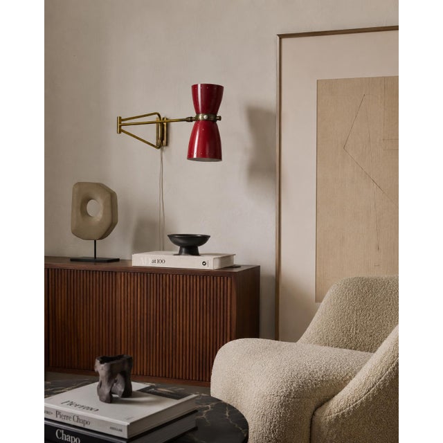 Adjustable Wall Lamp attributed to Robert Mathieu, France, 1950s For Sale - Image 9 of 10