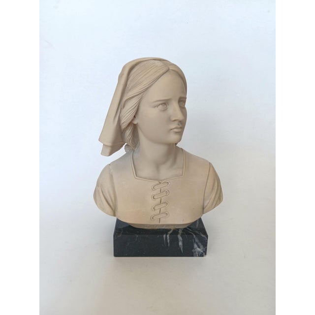 Juana De Arco Bust in Resin by Giannelli, 1970s For Sale - Image 6 of 6