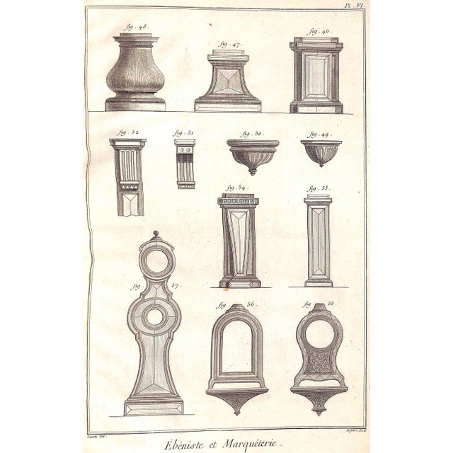 Mid 18th Century "Recueil De Planches Sur Les Sciences Ebenisterie Marqueterie" 1765 Briasson, David For Sale - Image 5 of 12
