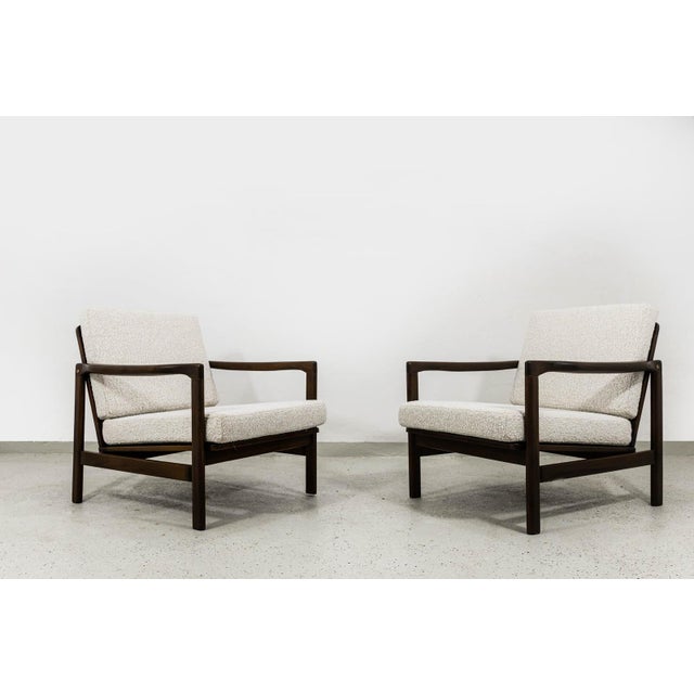 Mid-Century Modern Armchairs by Zenon Bączyk, 1960s, Set of 2 For Sale - Image 4 of 14