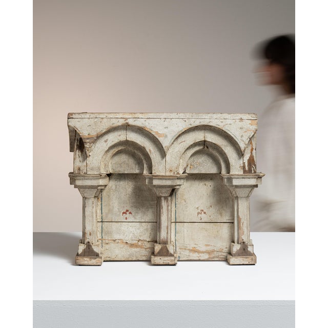 Early 19th Century France Neoclassical Antique White Wood Decorative Object For Sale - Image 13 of 15