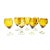 Mid-Century Modern Italian Hand Blown Art Glass Oversized Goblets - 7 Pieces For Sale - Image 4 of 4