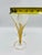 1940s Frosted Glass Wine Flutes With Gold Leaf Motif – Pair For Sale - Image 10 of 12