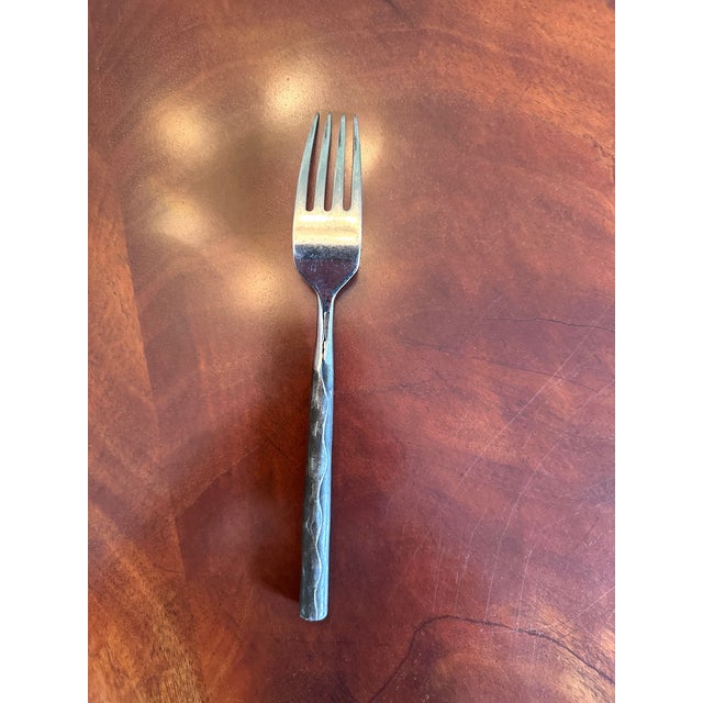 1980s 1980s Bob Patino Forged Steel Flatware Set– 6 Place Settings- 36 Pieces For Sale - Image 5 of 12