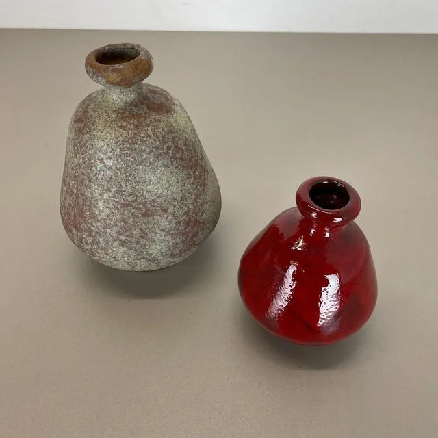 Ceramic Studio Pottery Vases from Hartwig Heyne, Germany, 1970s, Set of 2 For Sale - Image 16 of 18