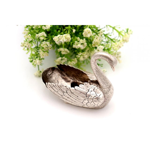 Swan-Shaped Silver Ring For Sale - Image 6 of 6