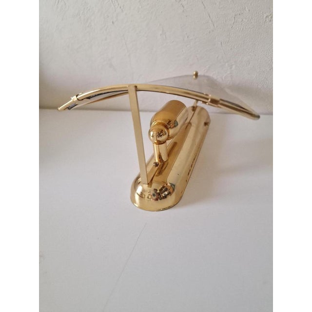 Mid-Century Modern Brass Wall Lights from Lakro Amstelveen, 1980s, Set of 2 For Sale - Image 3 of 8