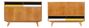 Mid-Century Sideboard by Jiří Jiroutek for Up Závody, 1960s, Set of 2