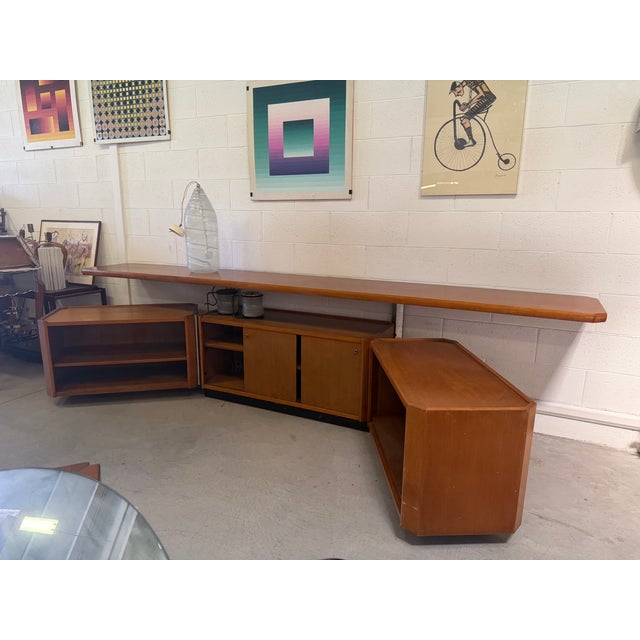 Wood MG14 Modular Bookcase or Sideboard by Osvaldo Borsani for Tecno, 1960, Set of 3 For Sale - Image 7 of 12