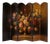 Six-Panel Painted Screen with Still Life, 1970s For Sale