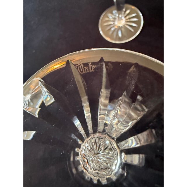 Transparent Vintage Waterford Crystal Powerscourt Stemware - Set of 9 For Sale - Image 8 of 8