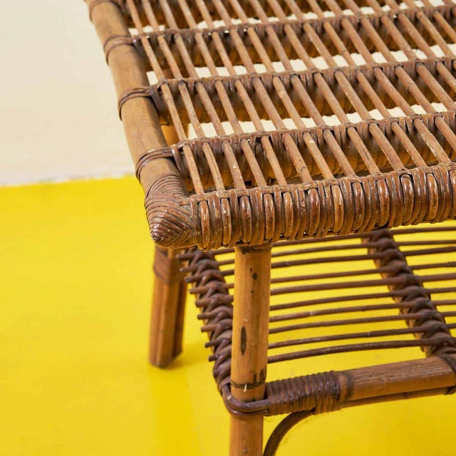 Bamboo coffee table from the 70s Height: 59 Width: 64 Depth: 64 Style: VINTAGE Production period: 1970 -1979 Design...