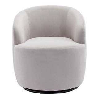 Cozy Swivel Barrel Chair, Modern Boucle Lounge Seating, Compact Accent Furniture For Sale