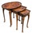 Vintage Burlwood Walnut Bevan Funnell Reprodux Nesting Tables Set of 3 For Sale
