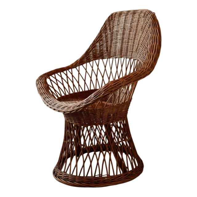 Bohemian Rattan Children's Armchair For Sale