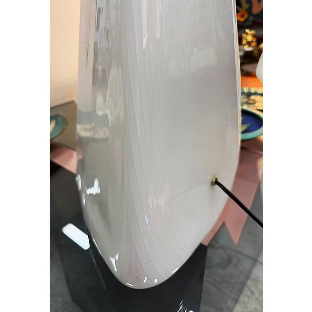Large Vintage Lino Tagliapietra Murano Vetri Pyramid Lamps, Pair For Sale - Image 12 of 13