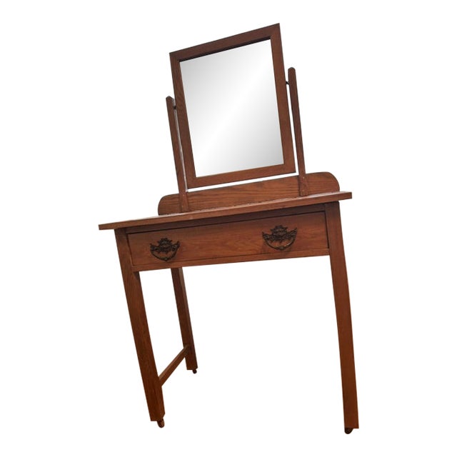 Antique Oak Dressing Table (Circa 1885-1900) For Sale