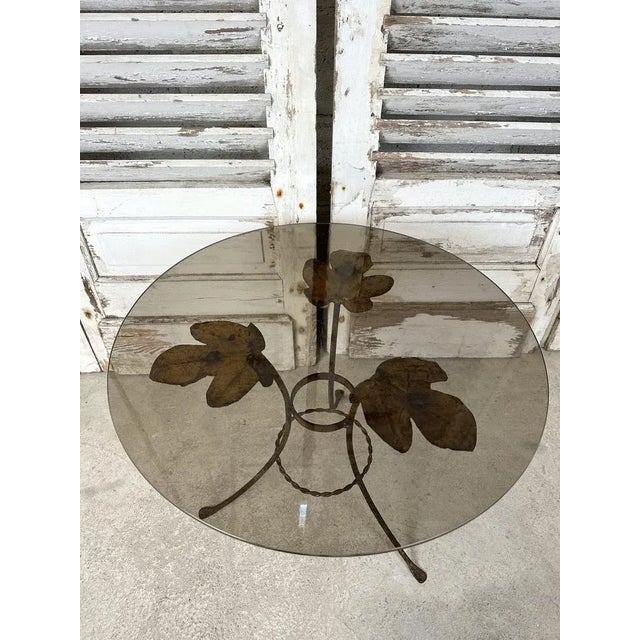 Goldly Metal Side Table, 1970s For Sale - Image 4 of 7