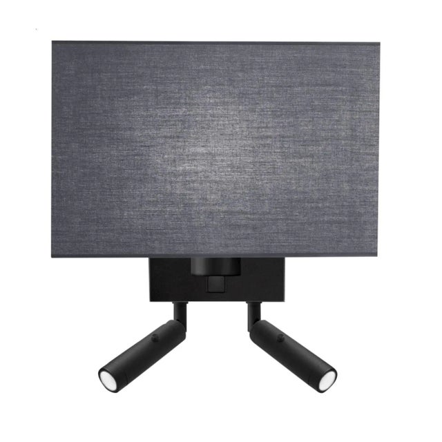 Art Deco Satin Black Wall Light With Shade For Sale - Image 3 of 3