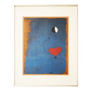 1993 After Joan Miro "Dancer", Framed Poster For Sale