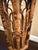 Vintage Hexagonal Tortoise Shell Bamboo Plant Stand Pedestal For Sale - Image 9 of 9