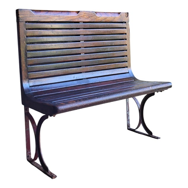 Parisian Metro Bench, 1930s For Sale