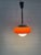 Vintage Harvey Guzzini Orange Space Age Pendant Lamp UFO Chrome Italian Design 1970s This piece has an attribution mark, I...