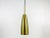 1 of 5 very rare pendant lamps made in Germany in the 1950s. The lighting is made of brass and has the style of the...