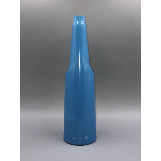 Blue Glass Bottle No 2 by Salvador Dali for Rosso Antico, Italy, 1970s For Sale - Image 10 of 13