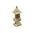 Vintage Oriental Pagoda Shrine Buddha Collectible Display Art Figure For Sale - Image 4 of 16