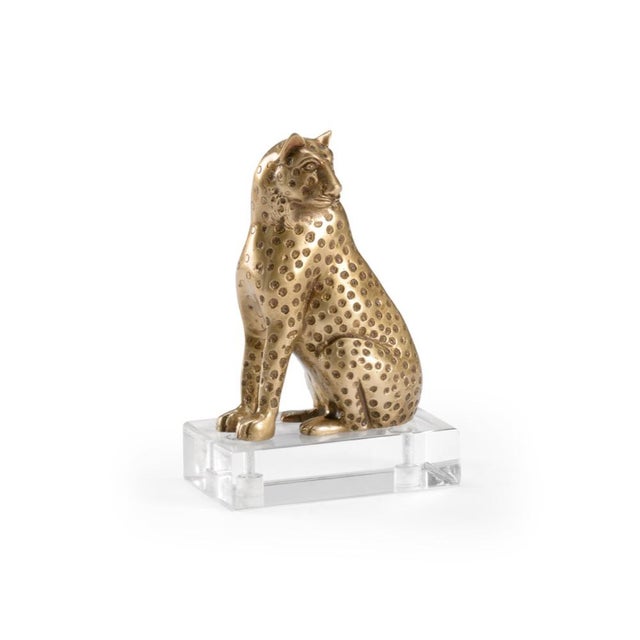 Contemporary Wildwood Brass Kat Sculpture For Sale - Image 3 of 3