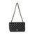 Chanel Black Quilted Lambskin Jumbo Classic Double Flap For Sale - Image 4 of 9