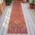 Contemporary 1950s Runner Rug Turkish Hand-Knotted Rug Pink Hallway Decor Kitchen Runner 3x11 Ft Approx For Sale - Image 3 of 13