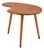 Coffee Table with Organically Shaped Top in Teak and Brass, 1950s-1960s For Sale