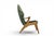 This striking highback lounge chair brings the quiet confidence of Danish modern design into any room, with a sculpted...