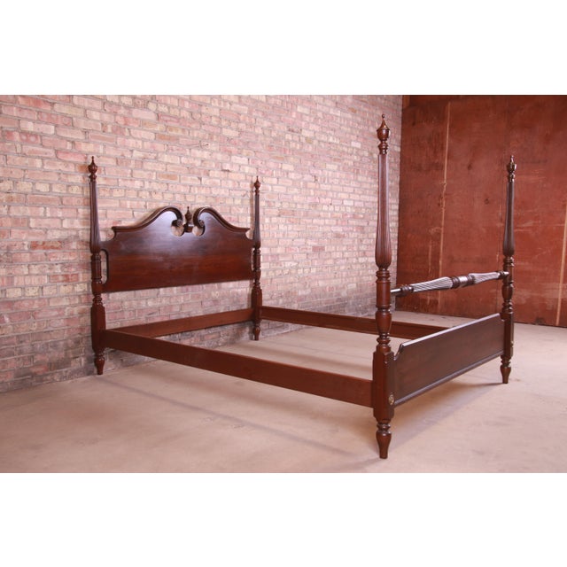 Ethan Allen Court Collection Mahogany Four Poster Queen Size