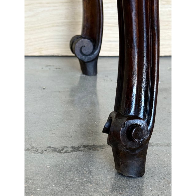 Antique French Mahogany Nightstands with Marble Tops, 1900s, Set of 2 For Sale - Image 11 of 12