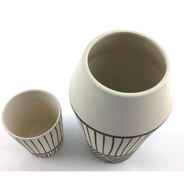 Nate Berkus Abstract Design Organic Vases A Pair Chairish