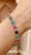 15.01 Ct Emerald, Ruby and Blue Sapphire Tennis Bracelet in 14k Yellow Gold For Sale - Image 4 of 13