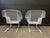 Antique White Pair of 1950’s Russell Woodard Sculptural Spring Chairs With Ottoman Set, 4 Pieces, Attributed For Sale - Image 8 of 11