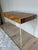 Contemporary Minimalist Jonathan Adler "Bond" Desk in Burled Wood & Acrylic For Sale - Image 3 of 6