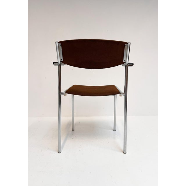 Rust Brown Stackable Chairs by Gijs Van Der Sluis, 1970s, Set of 6 For Sale - Image 10 of 18
