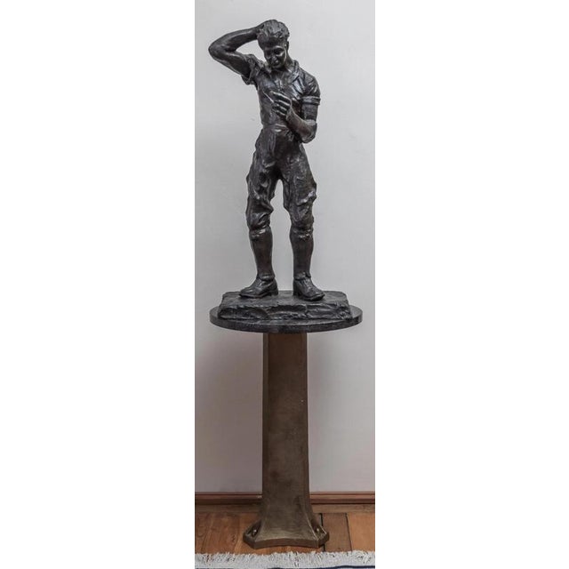 A unique table made from a part of a steam locomotive drawbar and black marble. The table is very heavy and sturdy and can...