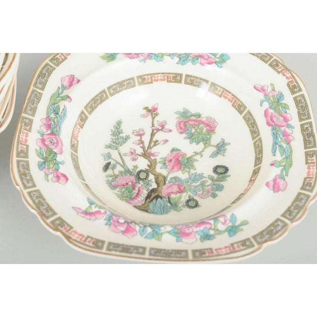 Faience Deep Plates with Oriental Motif from Wedgwood & Co, Set of 8 For Sale - Image 3 of 5