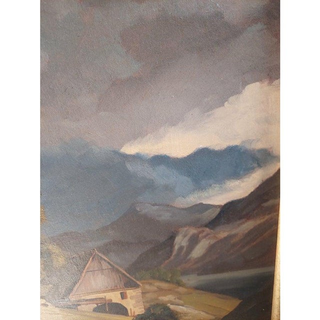 German School Artist, Landscape, 1800s, Oil on Canvas, Framed For Sale - Image 6 of 14