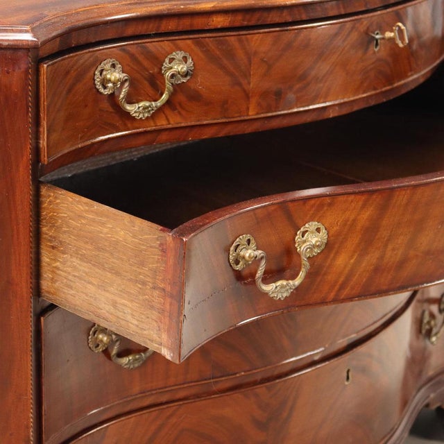 Small Chest of Drawers in Mahogany and Mahogany Feather For Sale - Image 3 of 10