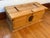 Vintage Spanish Colonial Style Pine Trunk Blanket Chest With Iron Hardware For Sale - Image 9 of 9