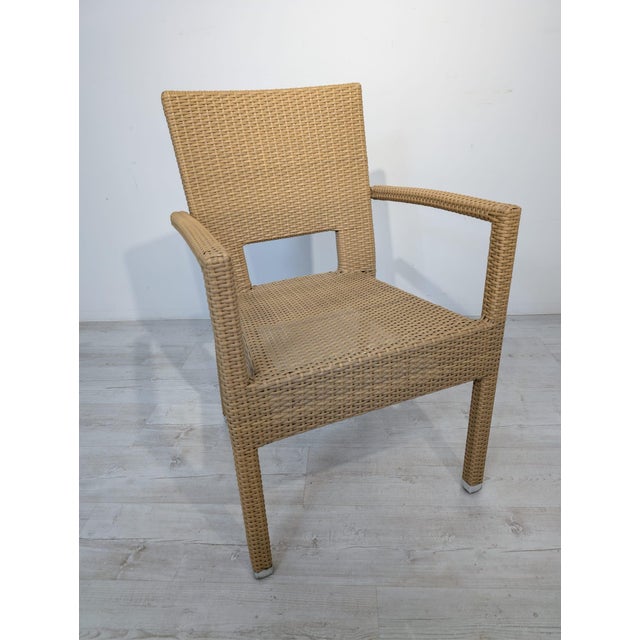 Beige Technorattan Garden Chair from Moy, 2010s, in Very Good conditions. Designed from 2000