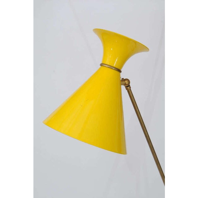 1950s Original Stilnovo Italian Brass Floor Lamp For Sale - Image 5 of 9