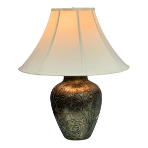 Gilded Botanical Relief Table Lamp